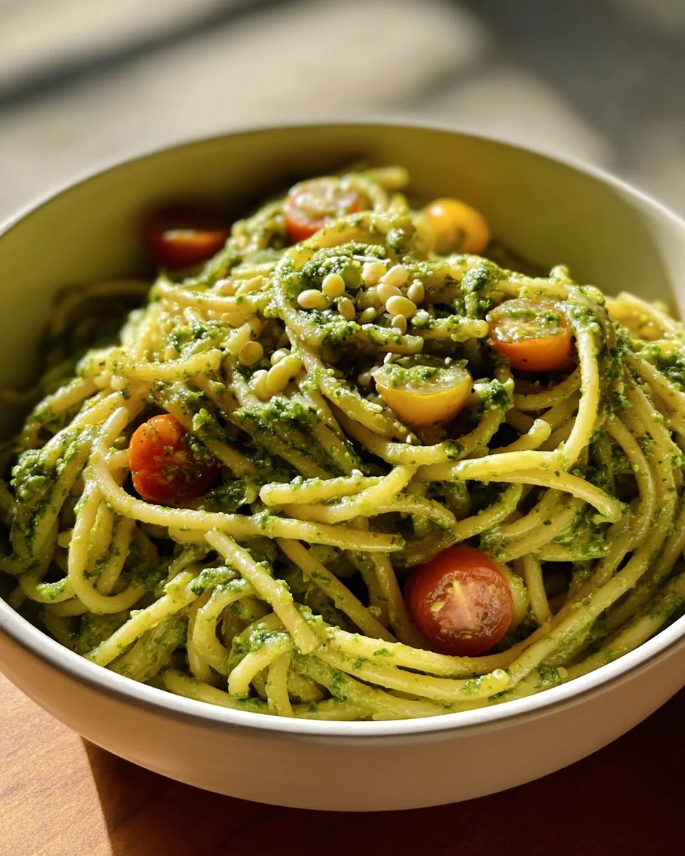 Vegan Avocado Pesto Pasta