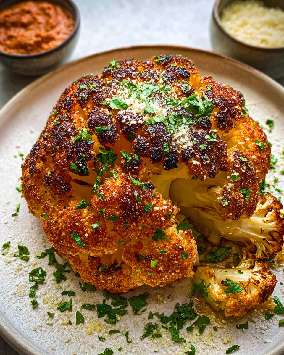 Whole Roasted Cauliflower