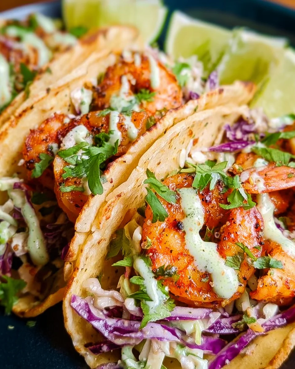15 Minute Easy Shrimp Tacos Recipe