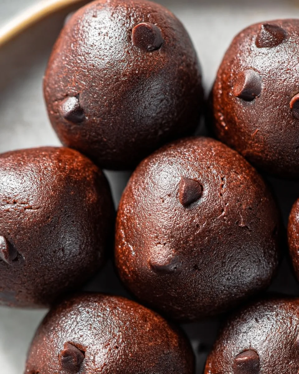 3-Ingredient No Bake Brownie Bites
