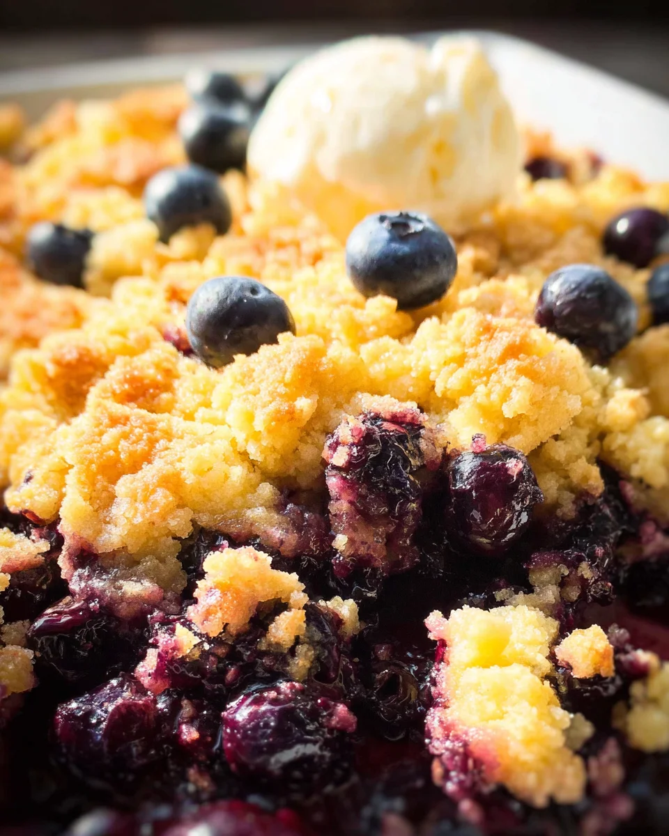 4 Ingredient Blueberry Cobbler 14 4