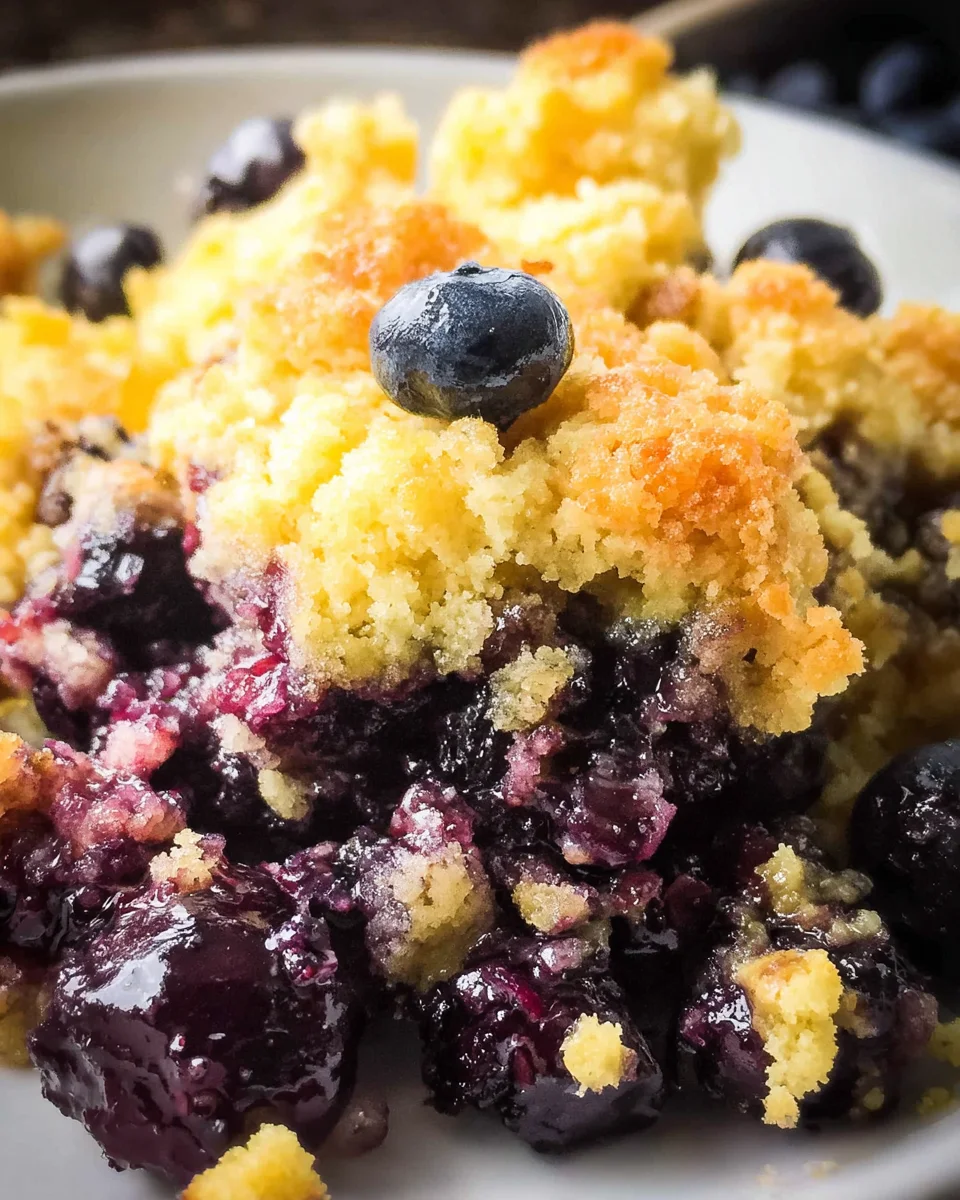 4 Ingredient Blueberry Cobbler 15 4