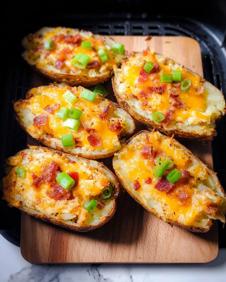 Air Fryer Twice Baked Potatoes