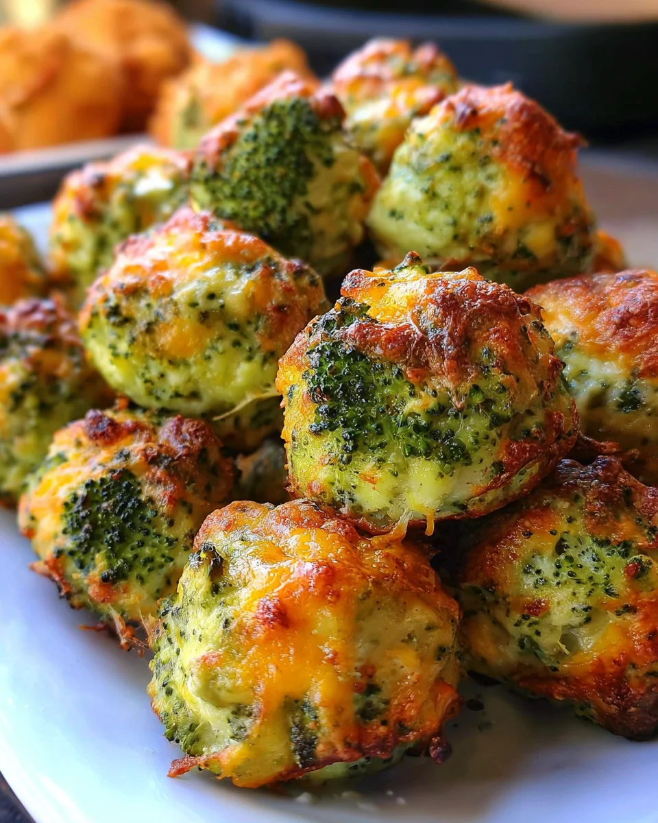 Baked Broccoli Cheese Balls 20 Baked