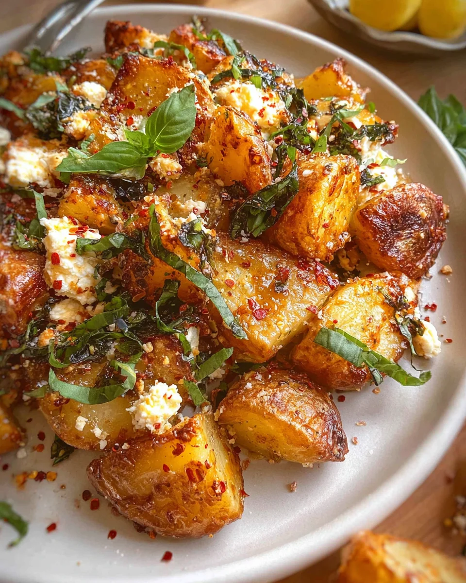 Baked Feta Potatoes