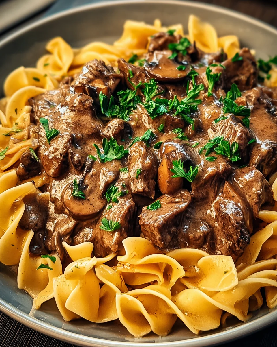 Beef Stroganoff with Egg Noodles 27 Beef Stroganoff with Egg Noodles