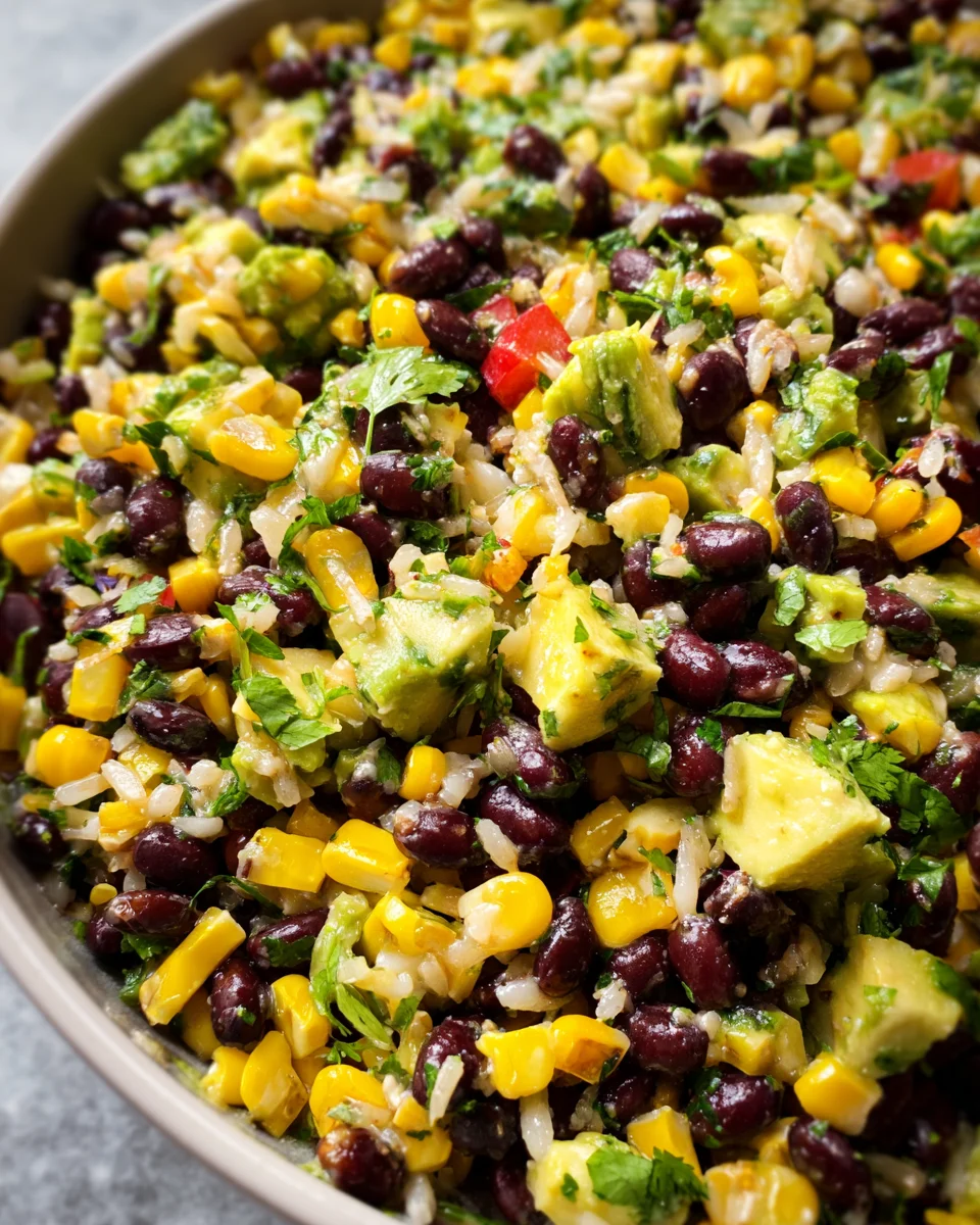 Black Bean Corn Avocado Salad
