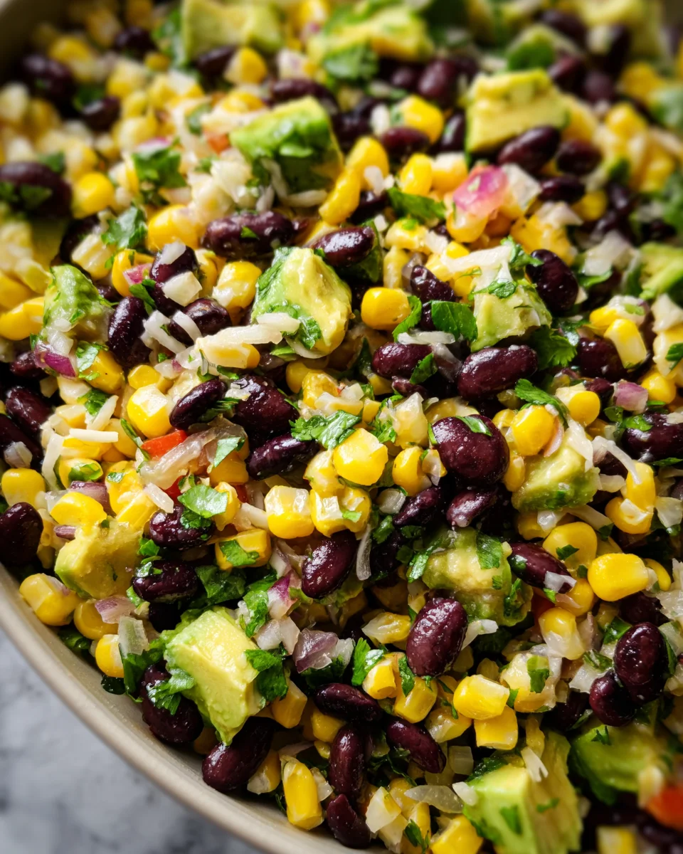 Black Bean Corn Avocado Salad 23 Black
