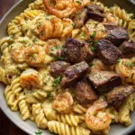 Blackened Steak and Shrimp Alfredo 19 Blackened Steak and Shrimp Alfredo