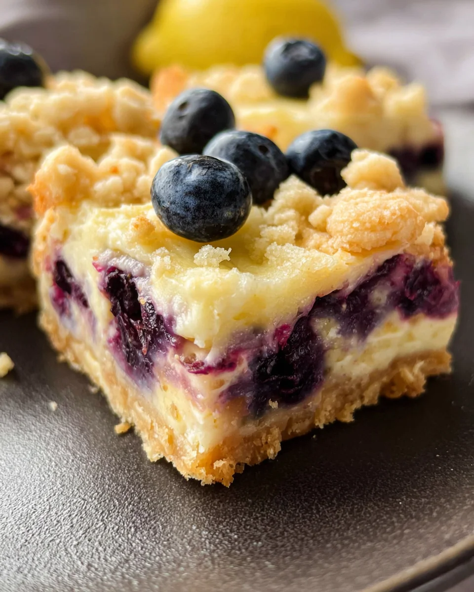 Blueberry Lemon Pie Bars