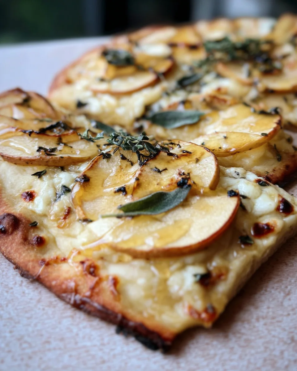 Brie and Apple Flatbread