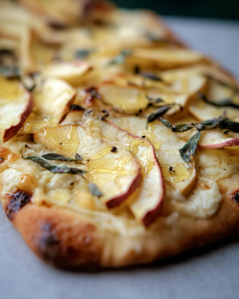 Brie and Apple Flatbread 17 Brie