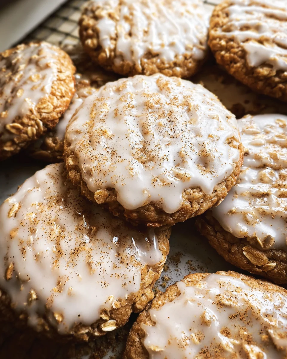 Brown Butter Iced Oatmeal Cookies Recipe