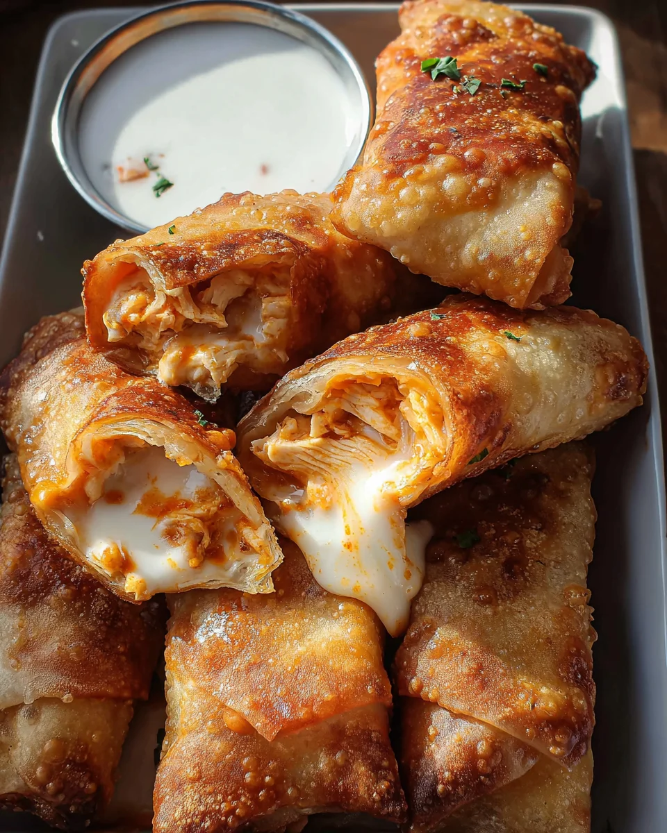Buffalo Chicken Egg Rolls 17 Buffalo