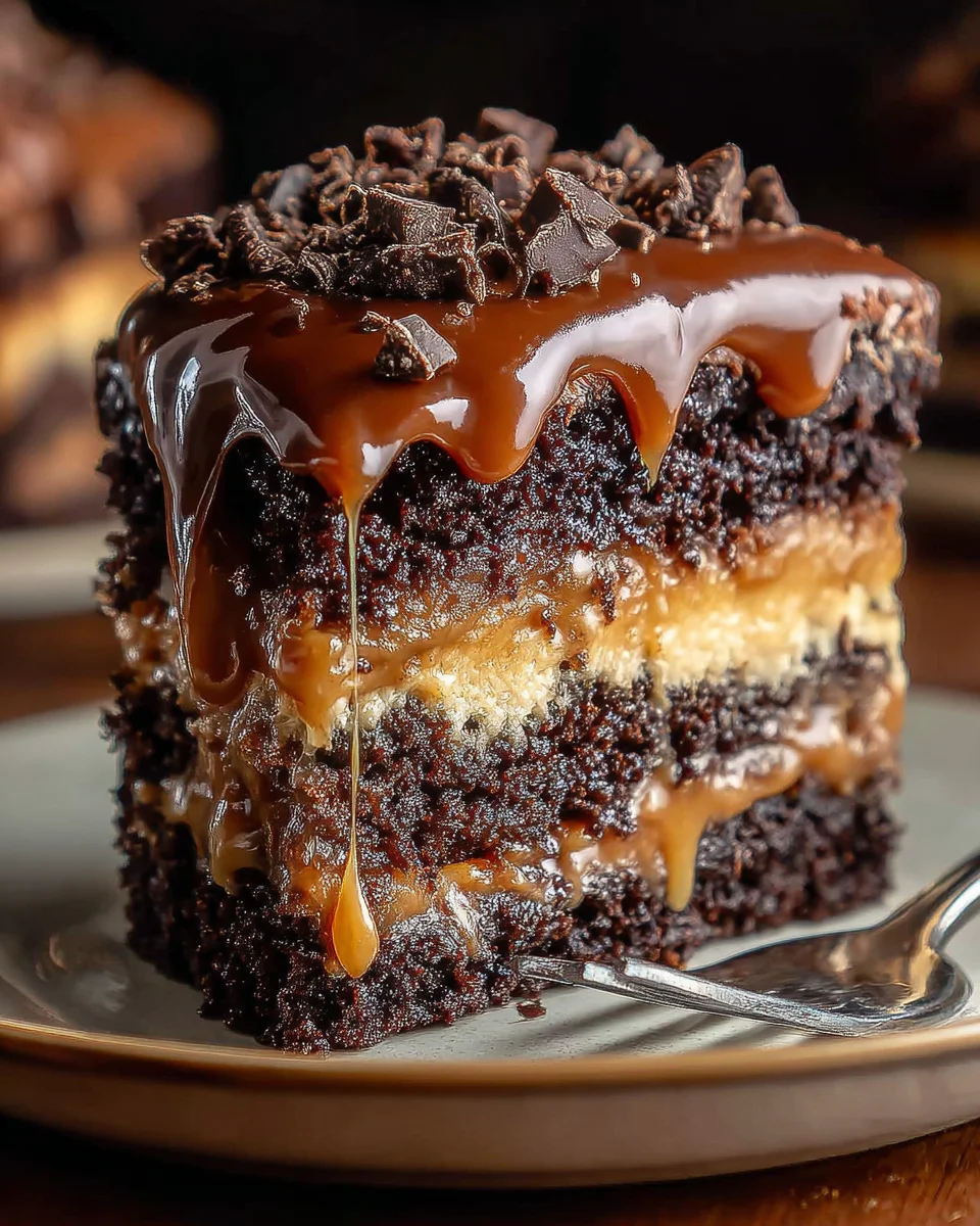 Chocolate Caramel Dump Cake Recipe