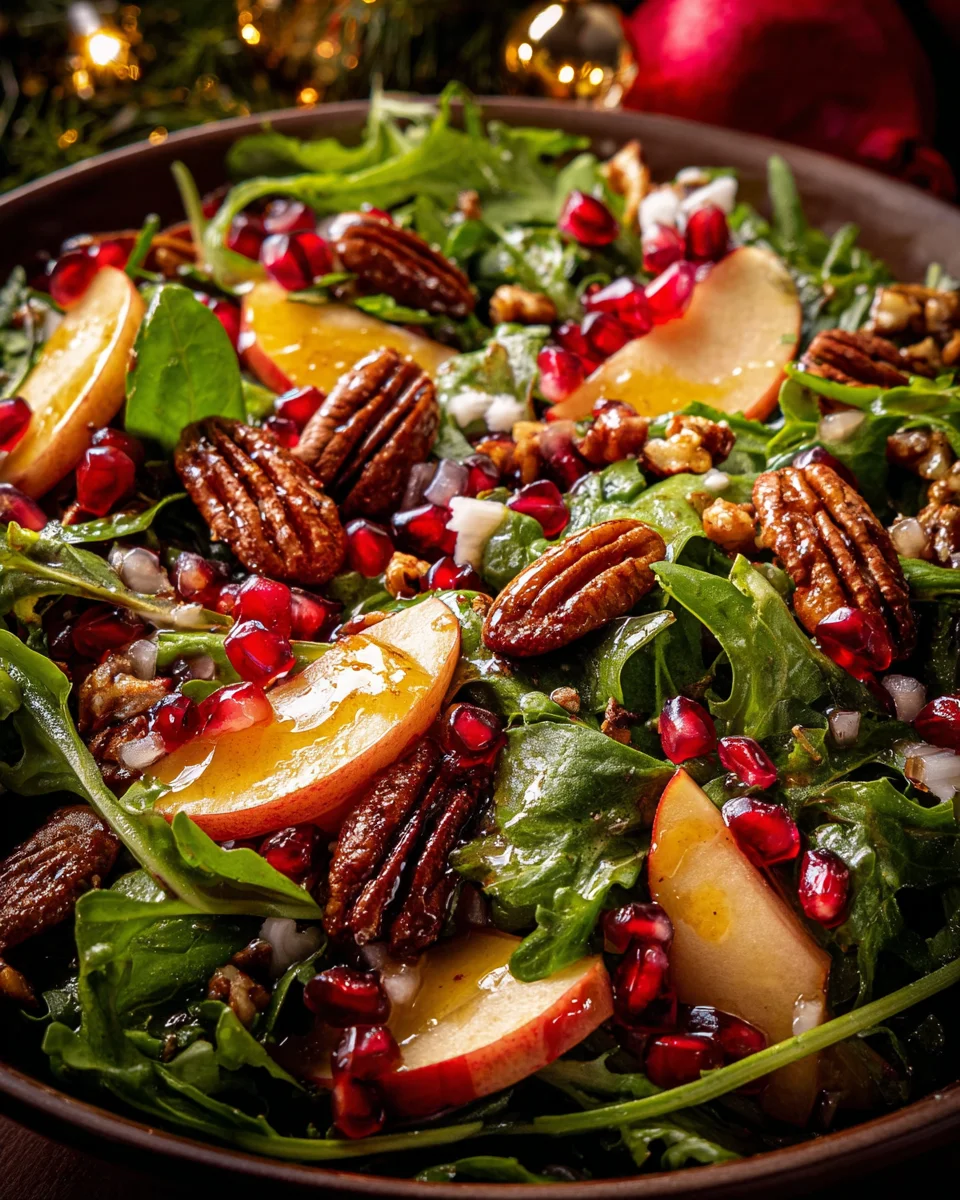 Christmas Salad with Honey Mustard Dressing