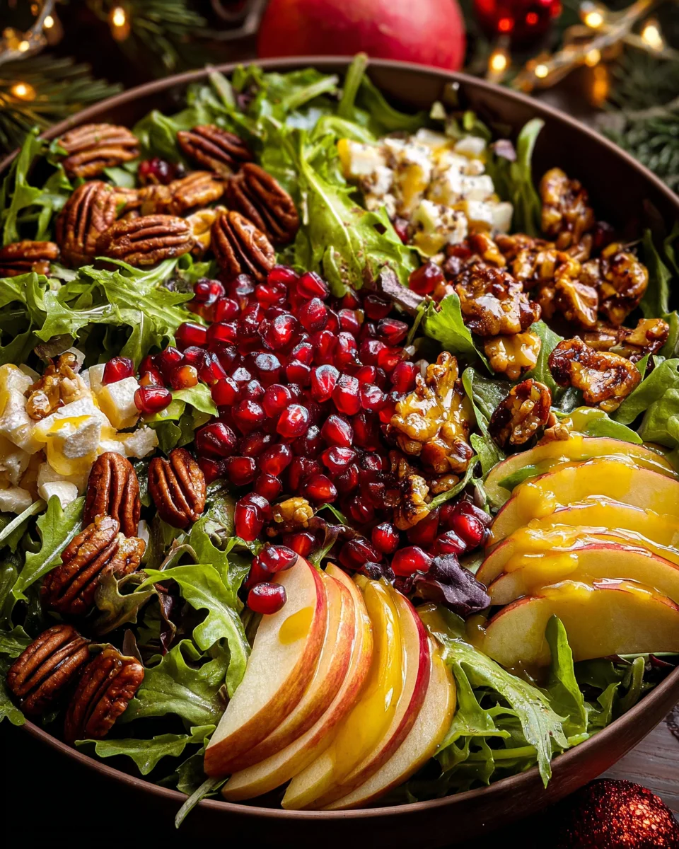 Christmas Salad with Honey Mustard Dressing 22 Christmas