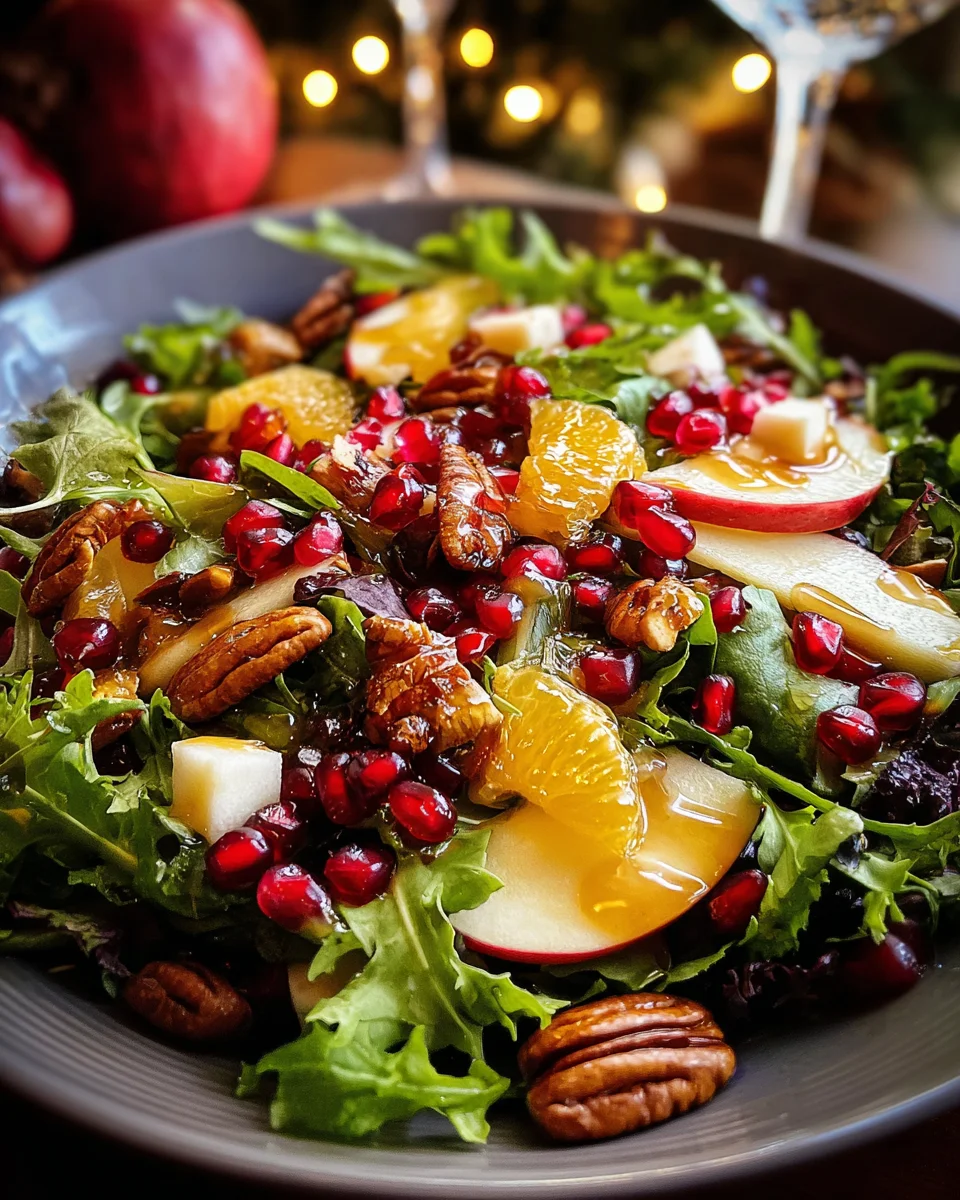 Christmas Salad with Honey Mustard Dressing 23 Christmas