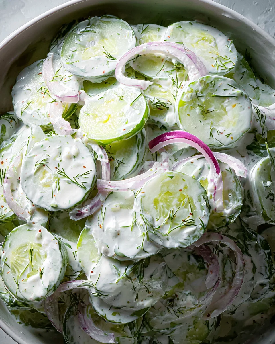 Creamy Cucumber Salad