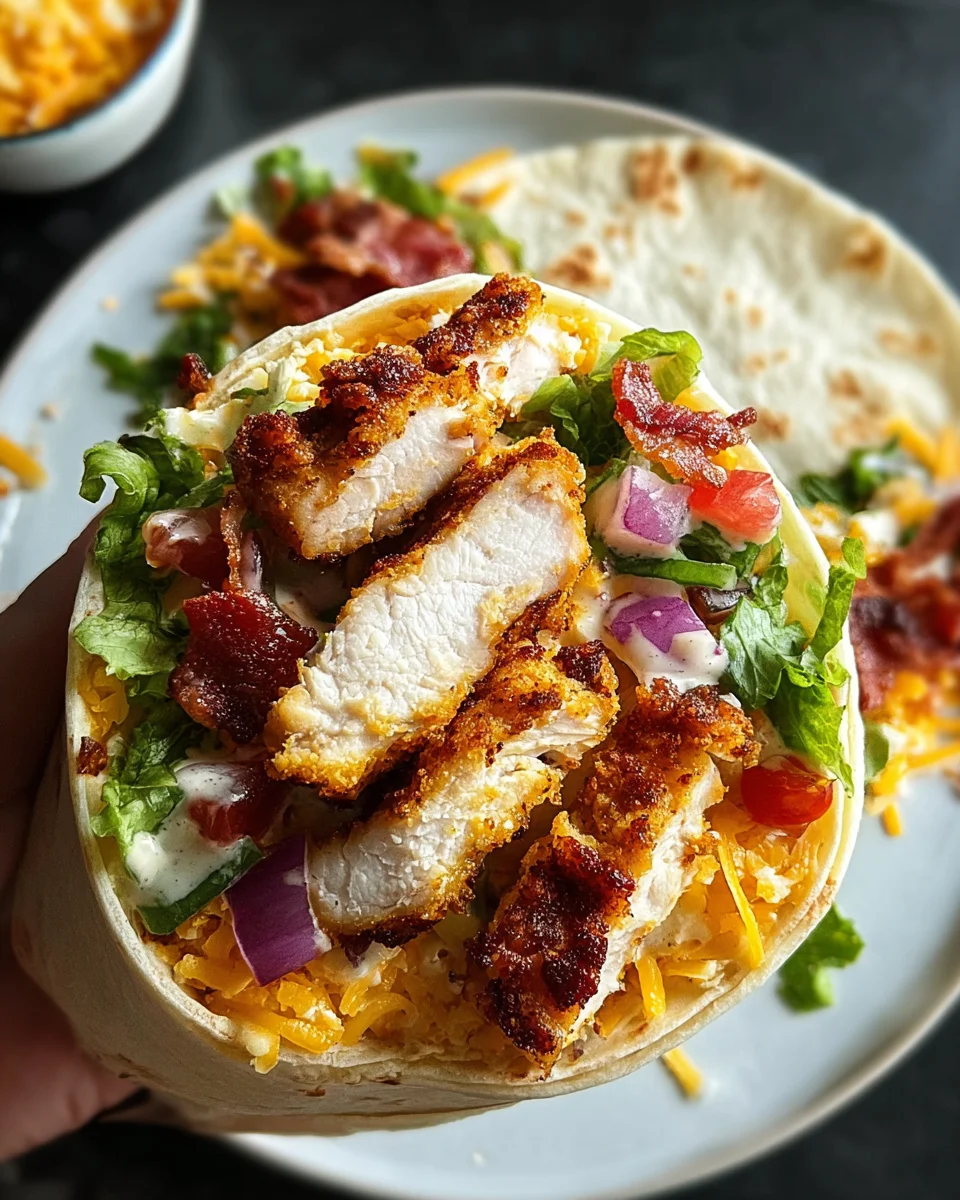 Crispy Chicken Bacon Ranch Wrap
