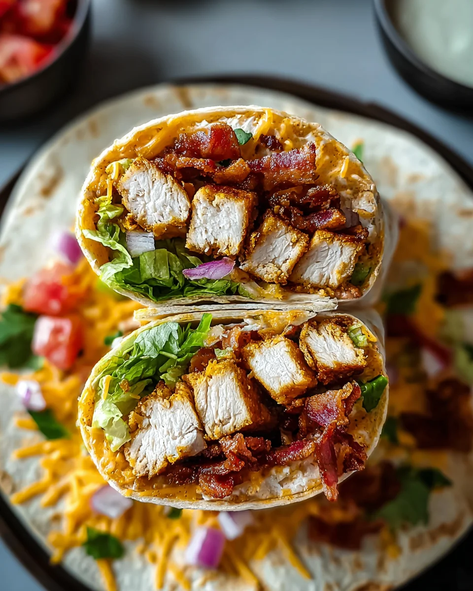 Crispy Chicken Bacon Ranch Wrap 25 Crispy
