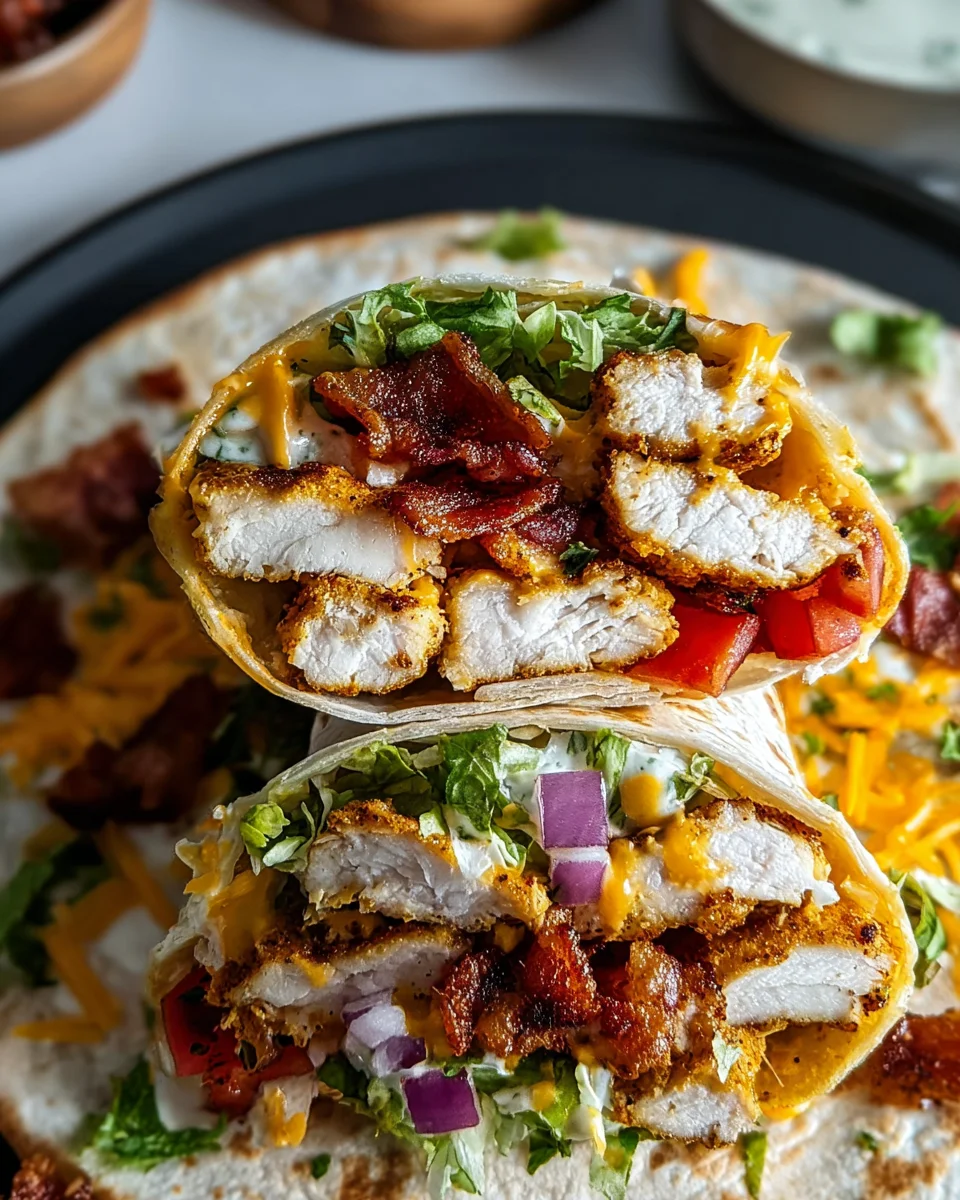 Crispy Chicken Bacon Ranch Wrap 26 Crispy