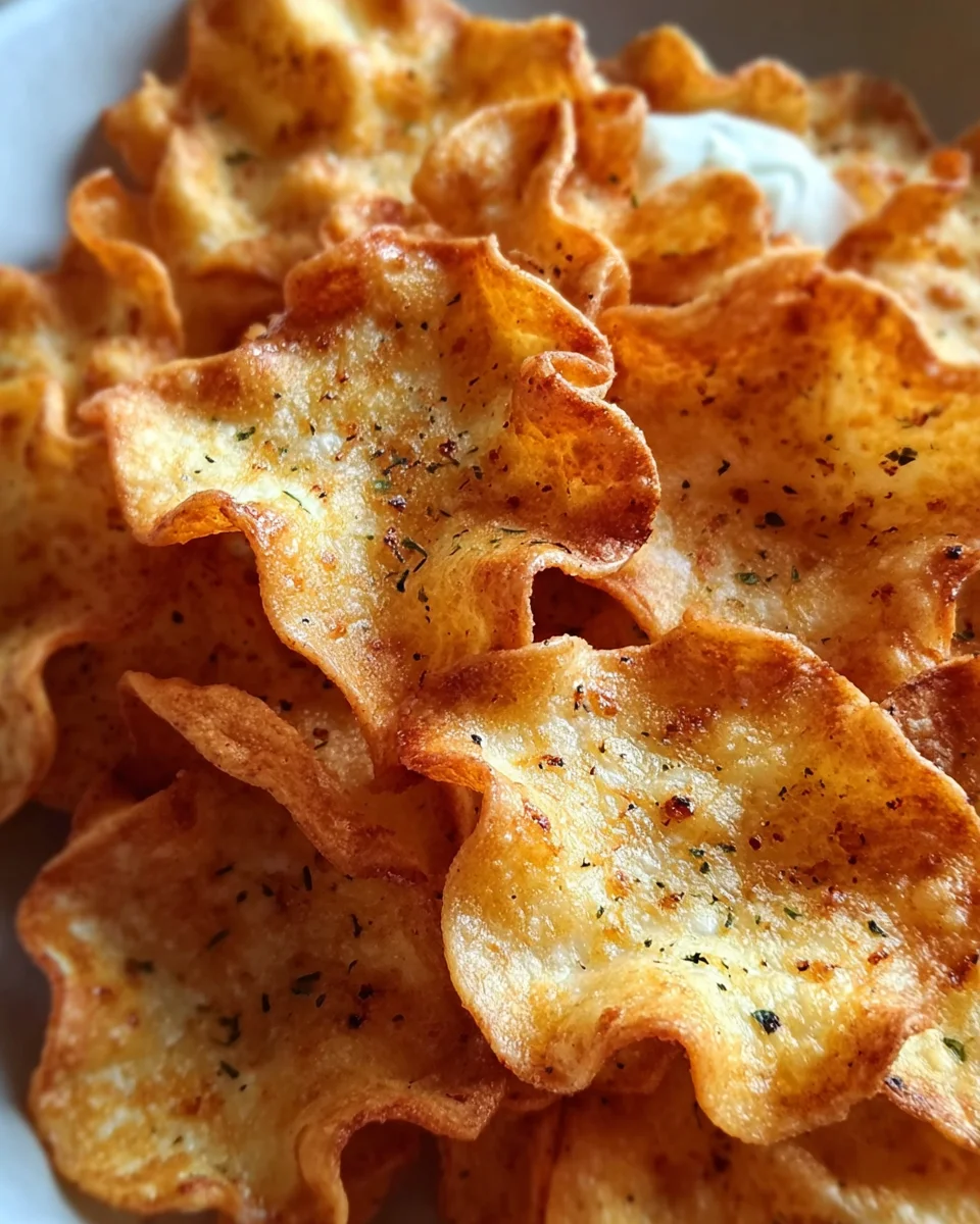 Crispy Cottage Cheese Chips