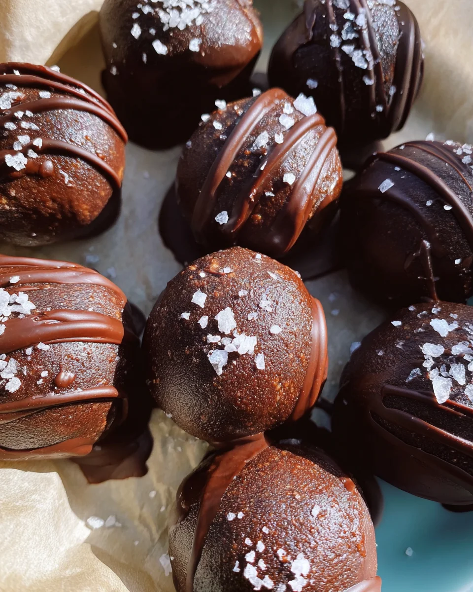Dark Chocolate Protein Balls (No Bake, Low Carb) 22 Dark