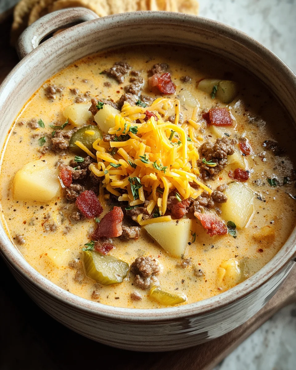 Easy Cheeseburger Soup 28 Easy