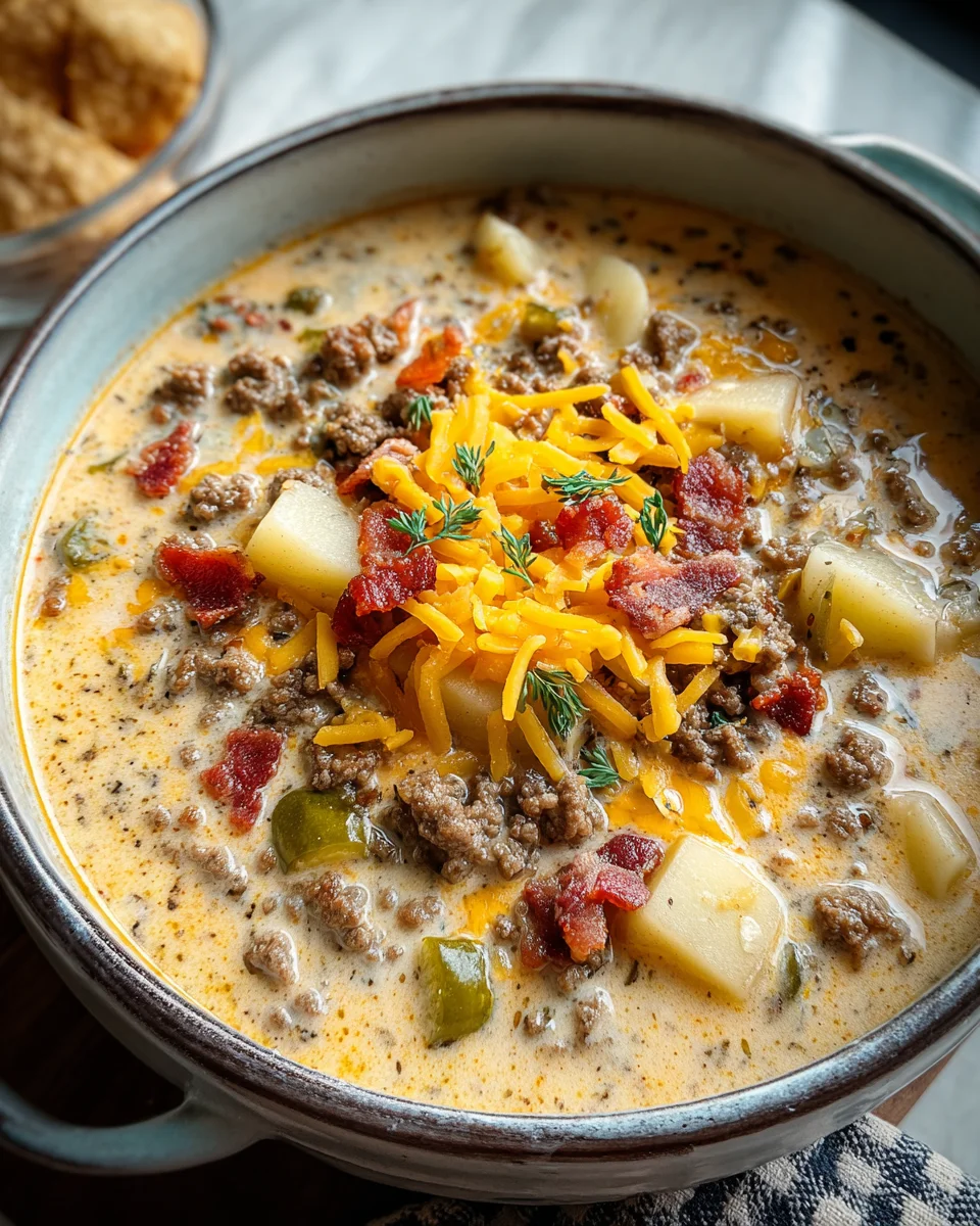 Easy Cheeseburger Soup 29 Easy