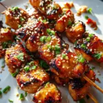 Easy Grilled Asian Chicken Skewers with Honey Garlic Sauce 21 Easy Grilled Asian Chicken Skewers with Honey Garlic Sauce