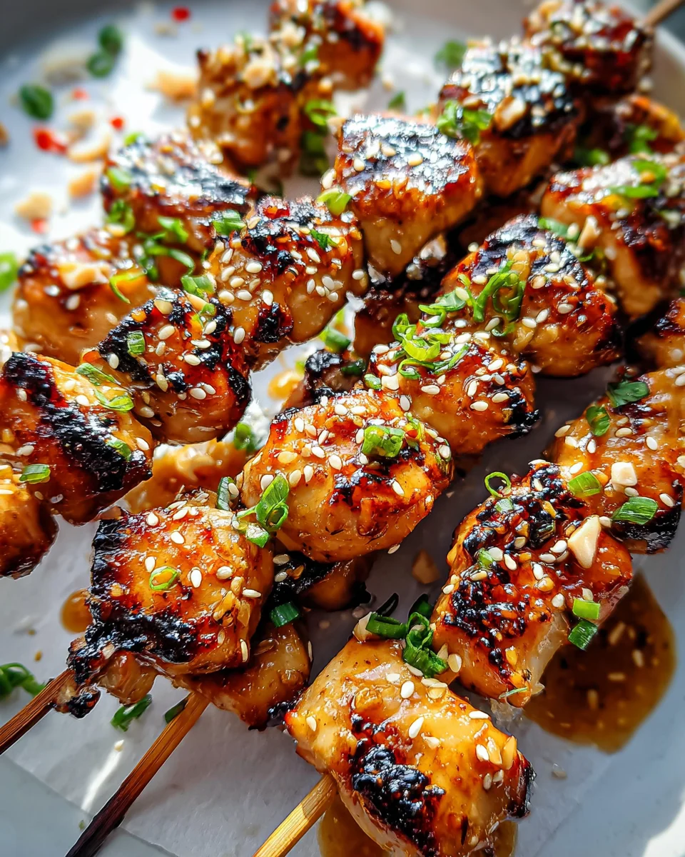 Easy Grilled Asian Chicken Skewers with Honey Garlic Sauce 19 Easy