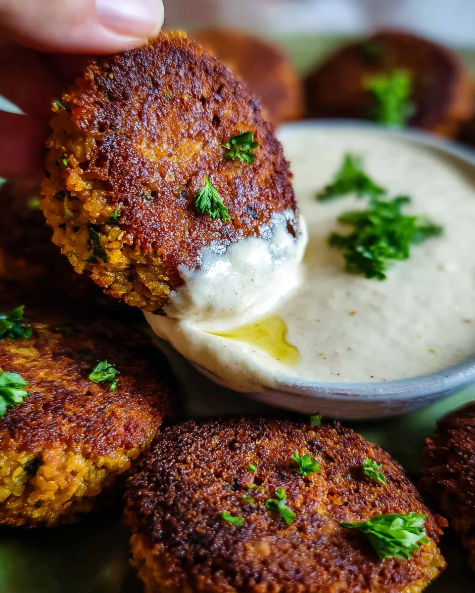 Easy Lentil Patties (with Lemon Tahini Dip) 23 Easy
