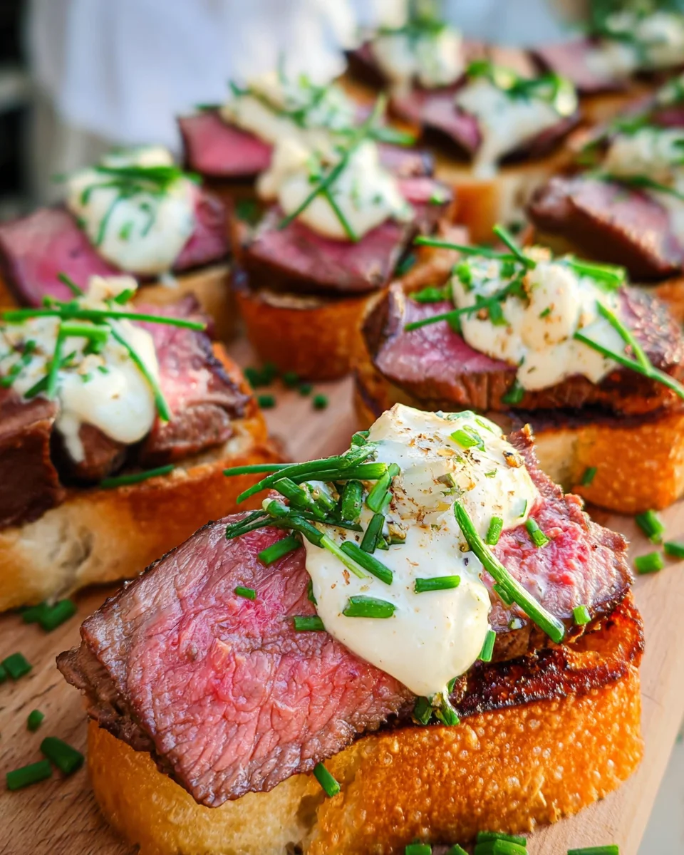 Easy Steak Crostini (with Horseradish Sauce) 19 Easy