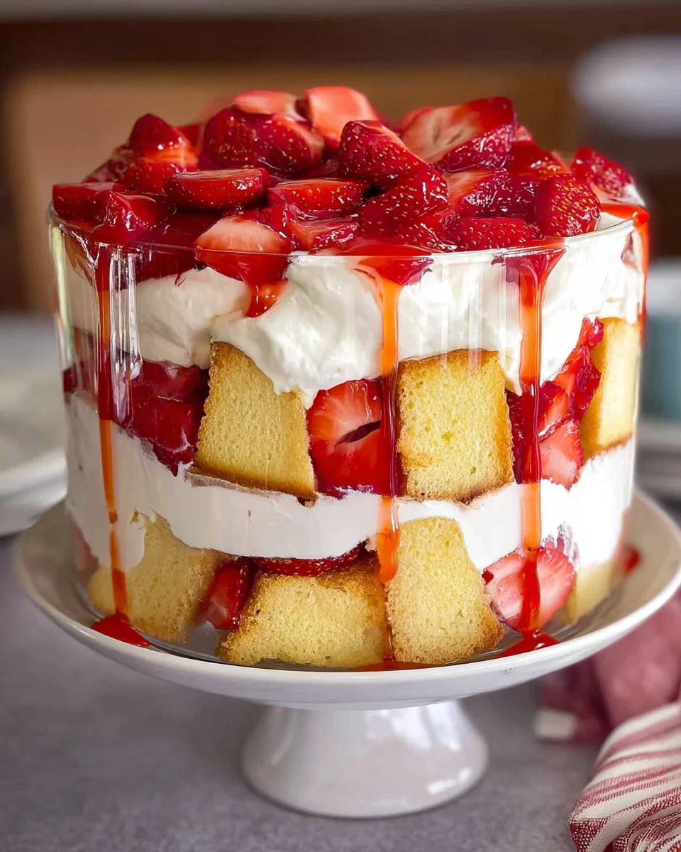 Easy Strawberry Trifle with Pound Cake 15 Easy