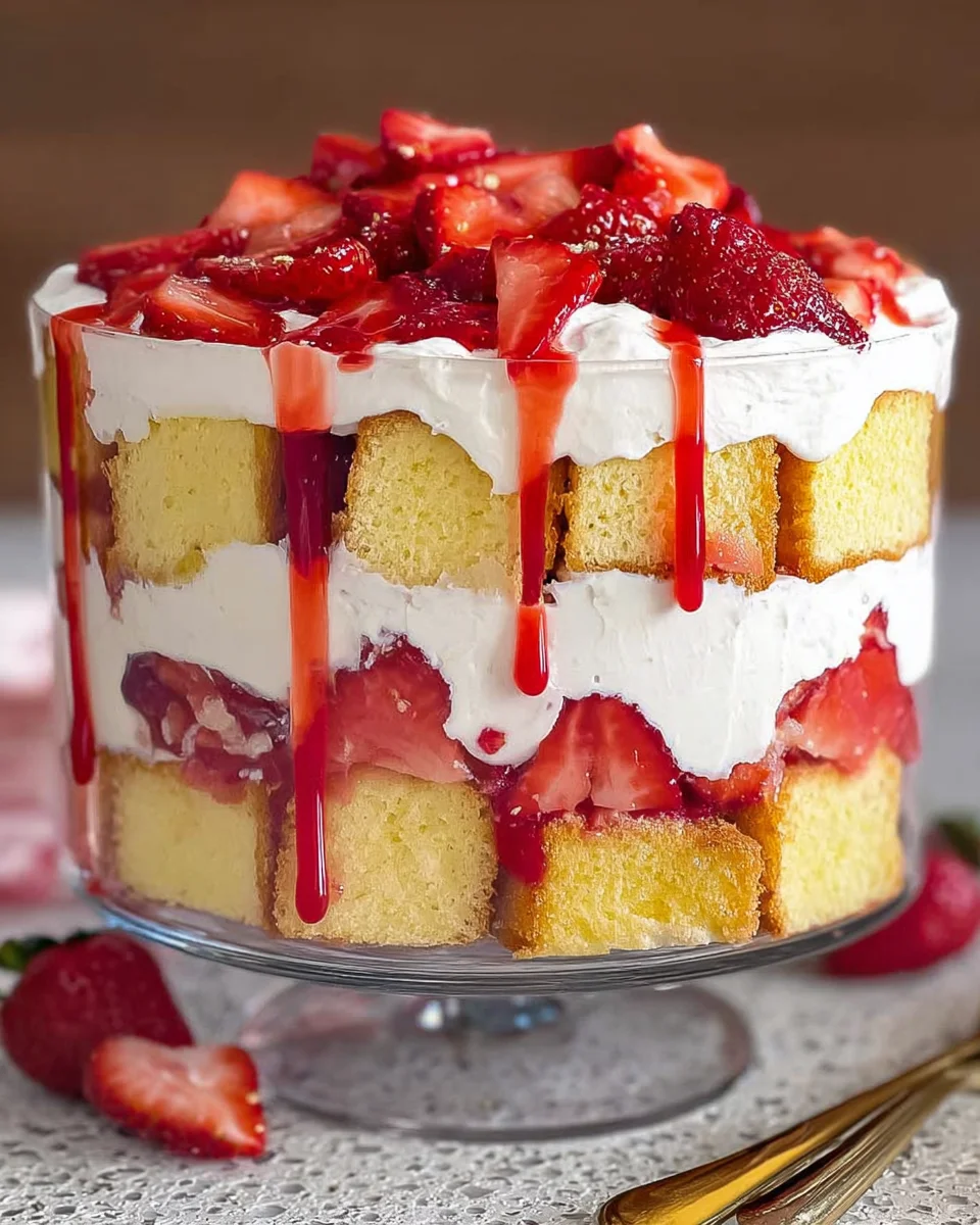 Easy Strawberry Trifle with Pound Cake 16 Easy