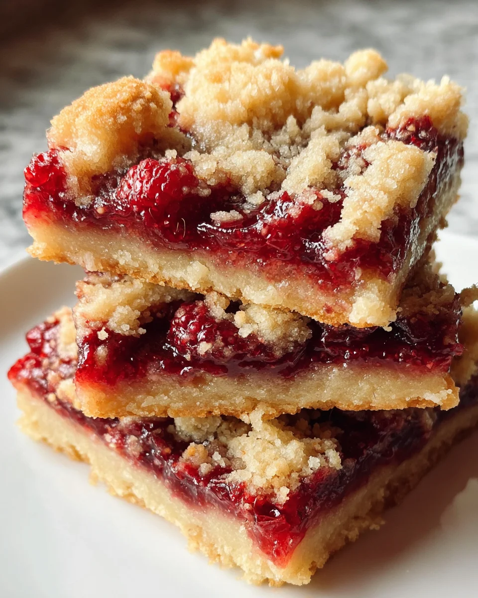 Fabulous Five Ingredient Raspberry Bars