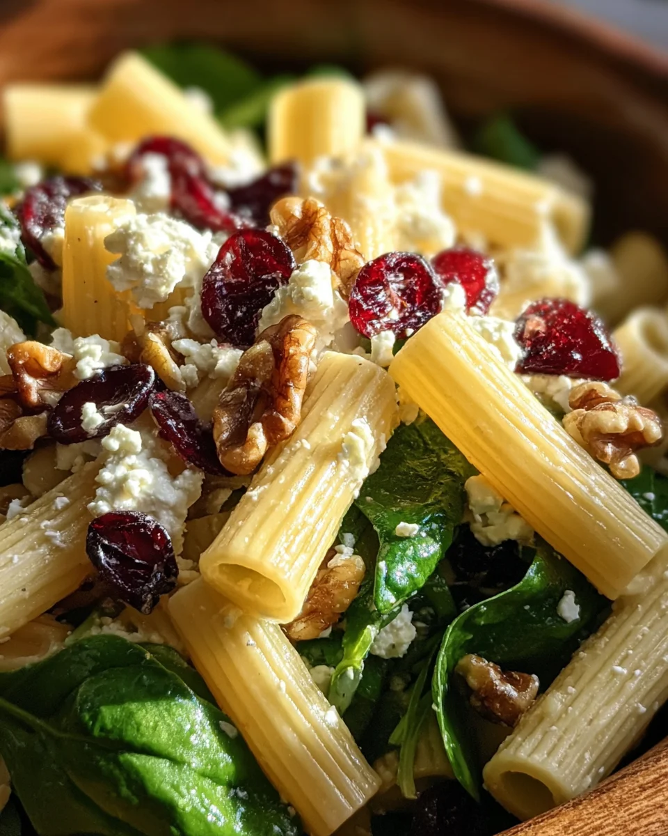 Feta & Cranberry Rigatoni Salad with Lemon Vinaigrette 21 Feta
