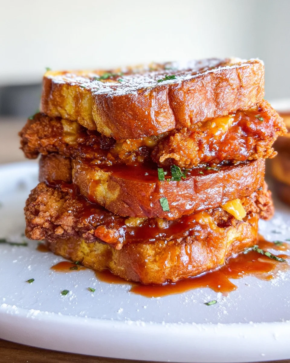 French Toast Fried Chicken Sandwich