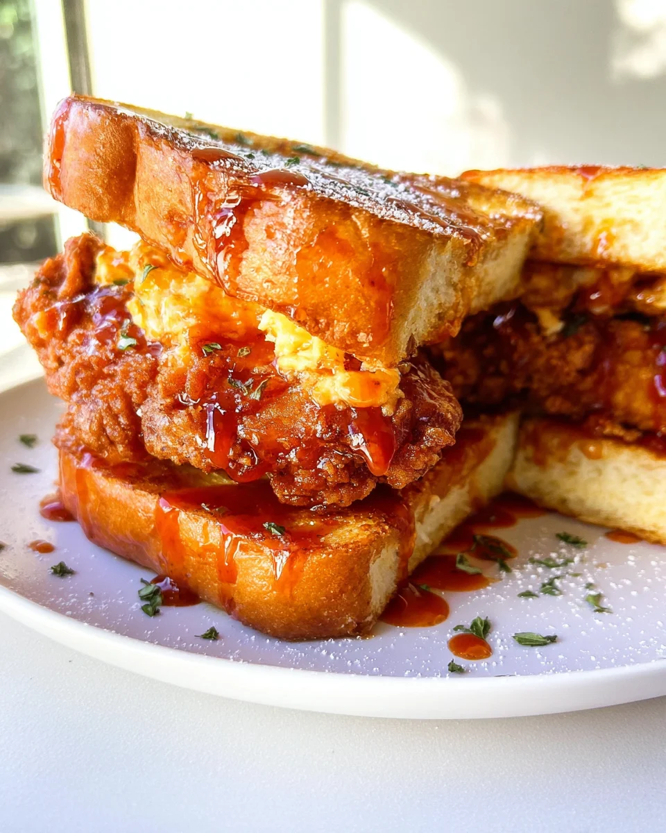 French Toast Fried Chicken Sandwich 35 French