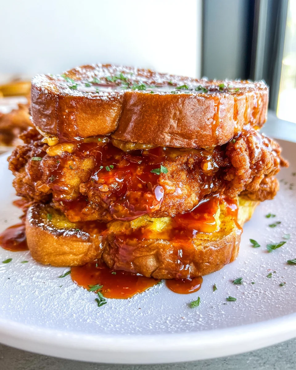 French Toast Fried Chicken Sandwich 36 French