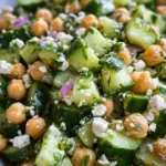 Herby Cucumber Salad with Feta and Chickpeas 22 Herby Cucumber Salad with Feta and Chickpeas