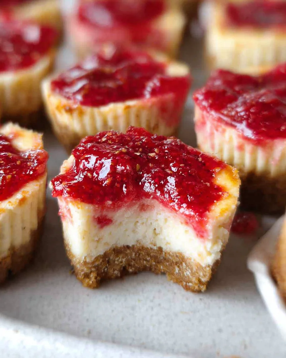 High Protein Healthy Strawberry Cheesecake Bites