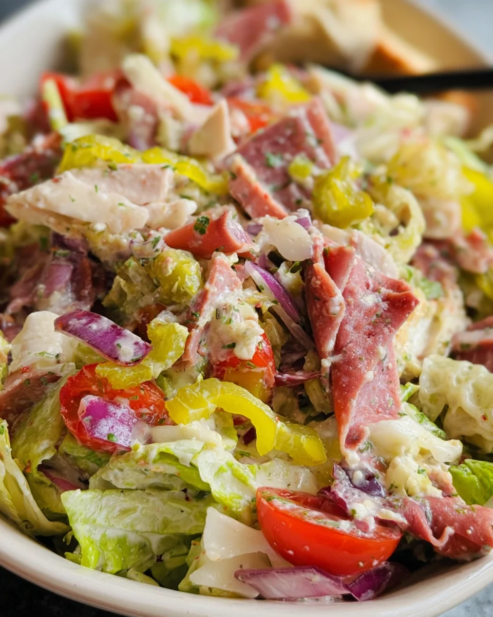 Italian Grinder Salad (Chopped Sub Salad)