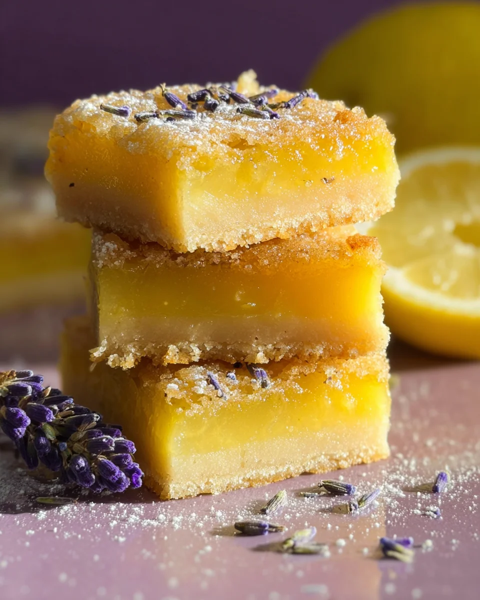 Lavender Lemon Bars