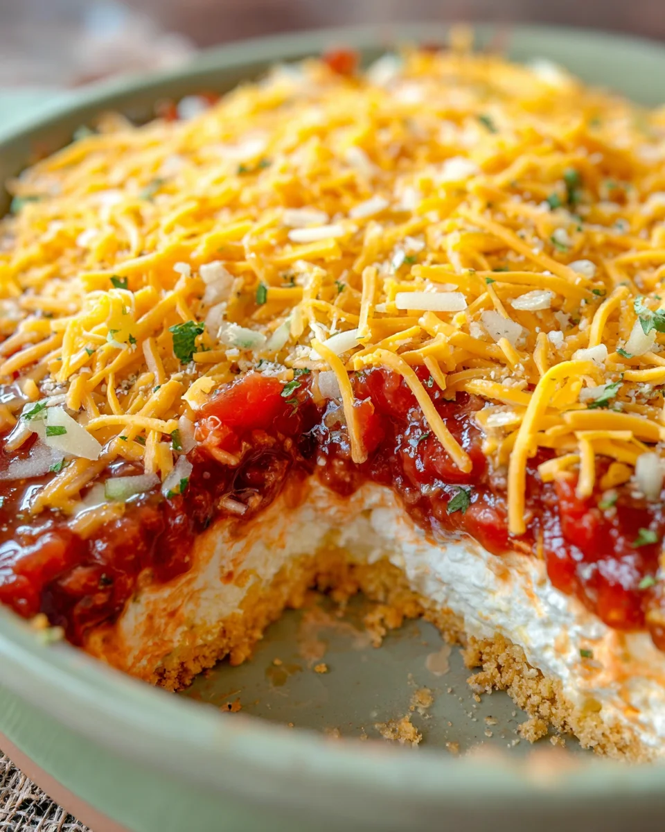 Layered Cream Cheese and Salsa Dip