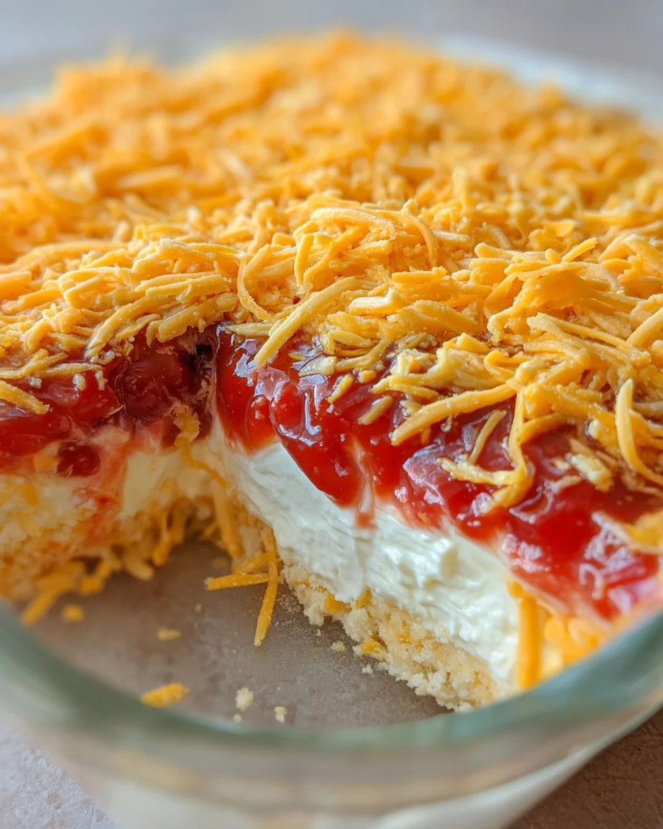 Layered Cream Cheese and Salsa Dip 15 Layered