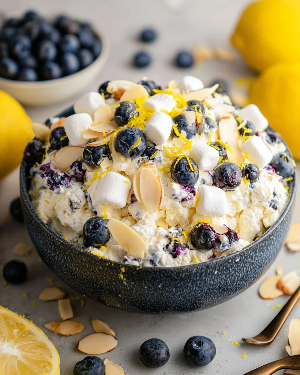 Lemon Blueberry Fluff 16 Lemon