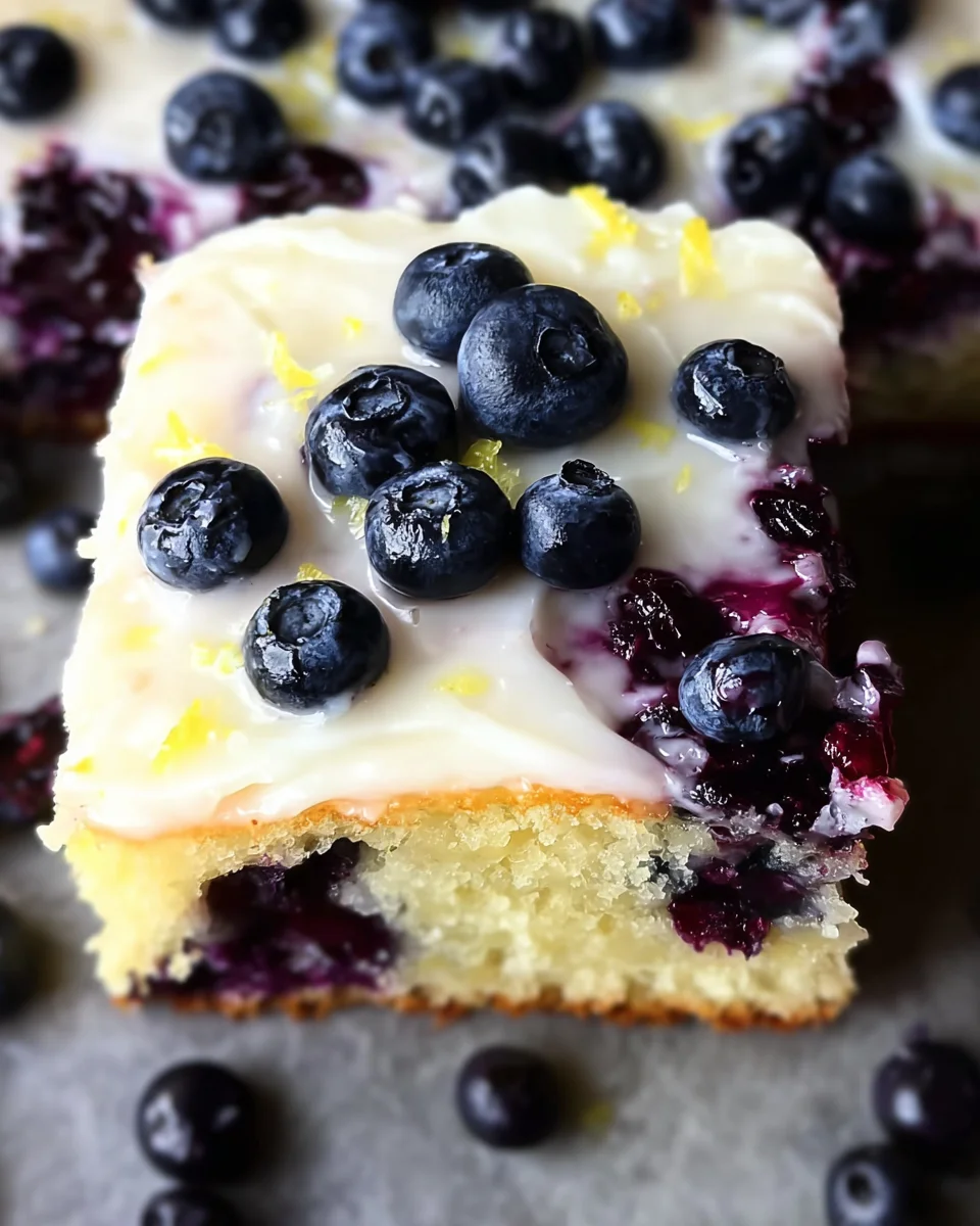 Lemon Blueberry Sheet Cake 24 Lemon