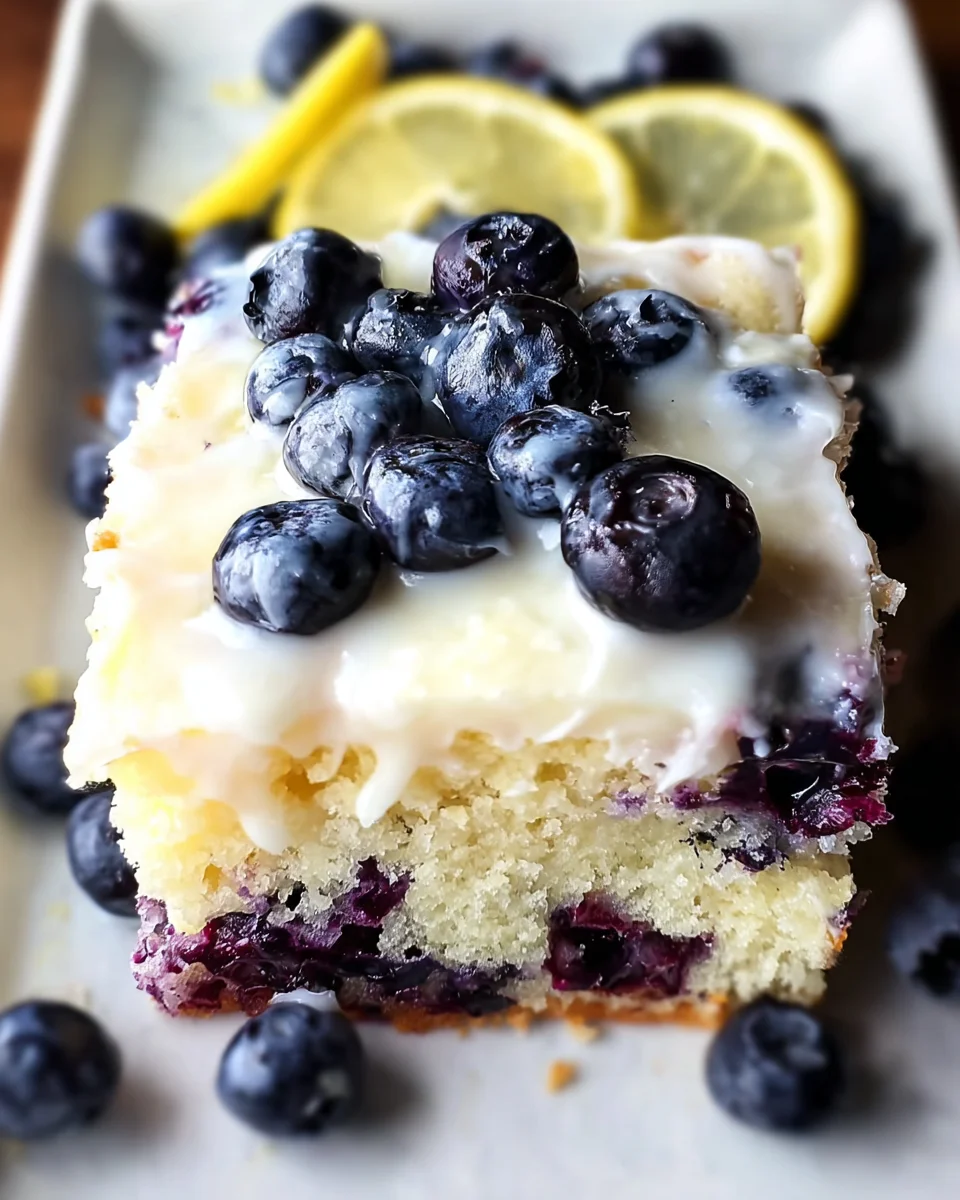 Lemon Blueberry Sheet Cake 25 Lemon